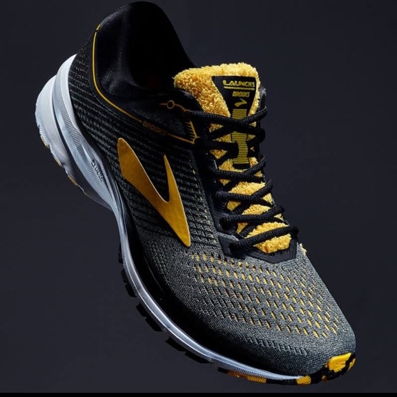 Brooks Launch 5 Pittsburgh 2018 Womens Running Shoes Gray Yellow Size 9 - Picture 10 of 10